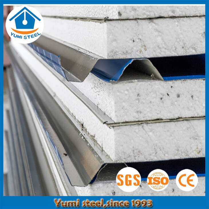 50mm Colorful Steel EPS Roof Sandwich Panels