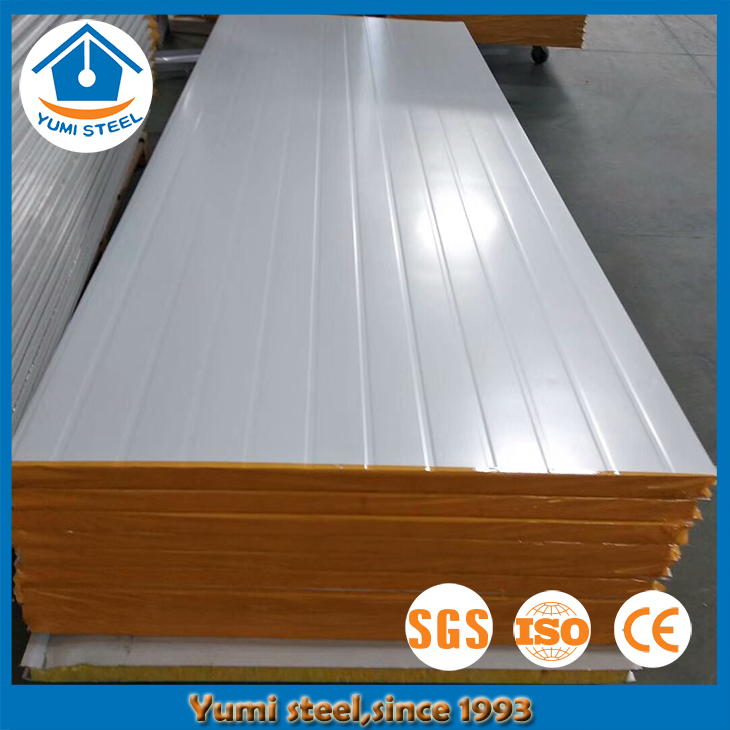 50mm Fireproof Rockwool Steel Sandwich Panels - Buy Sandwich Panel Roof ...