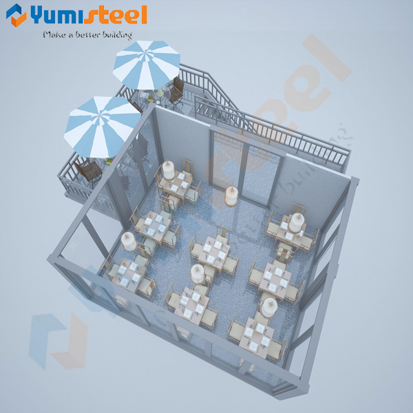 Prefab Modern Container House for Restaurant