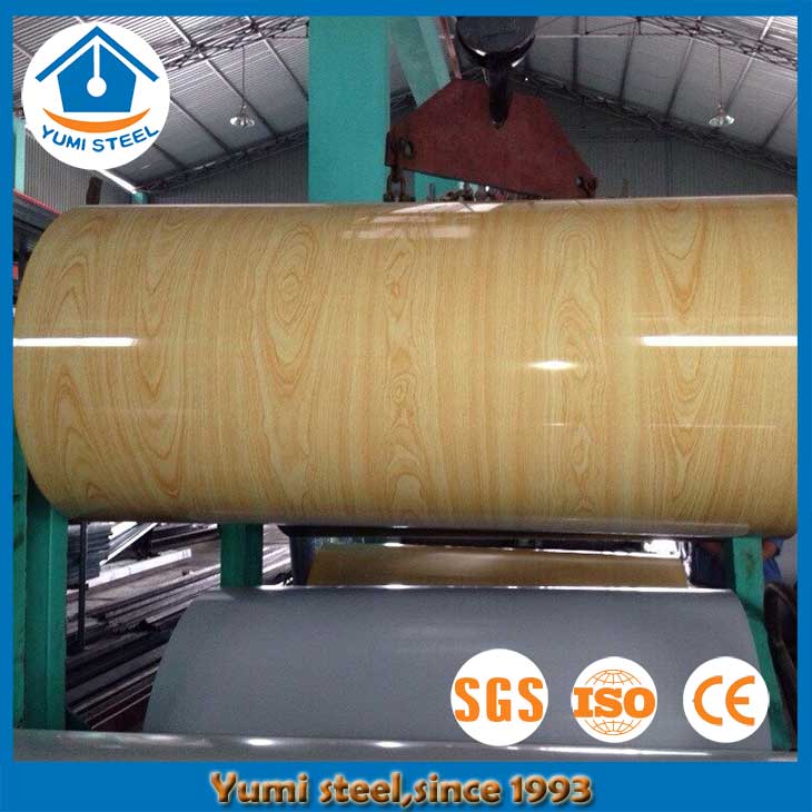 China Galvalume Pre-painted Aluminum Steel Coil with Wood Grain