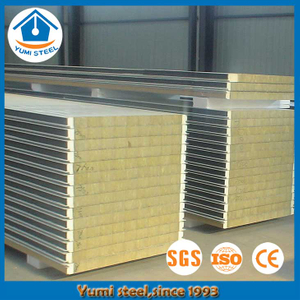 50mm Fireproof PU Sealing Rockwool Wall Sandwich Panels